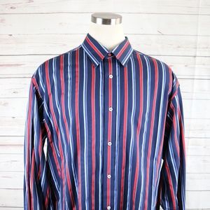 sean john long sleeve button front shirt